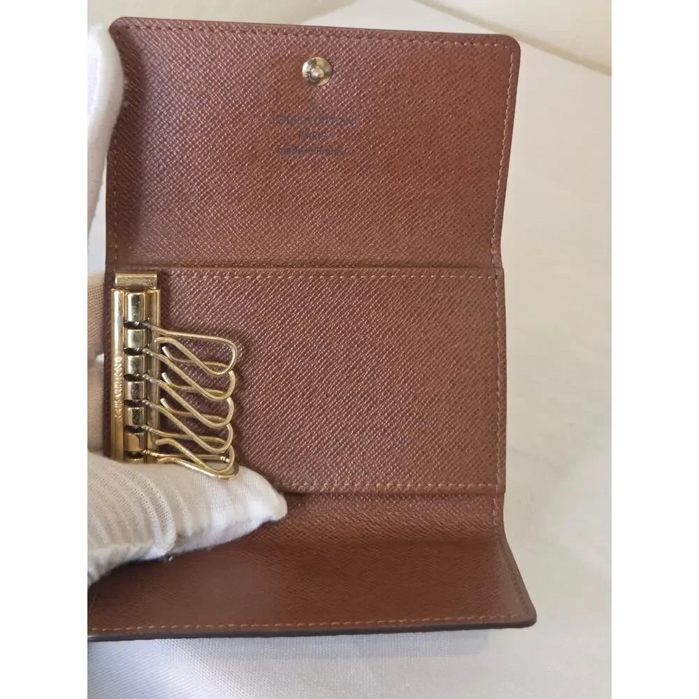 Louis Vuitton Monogram 6 Key Holder Case LV Vintage Multicles